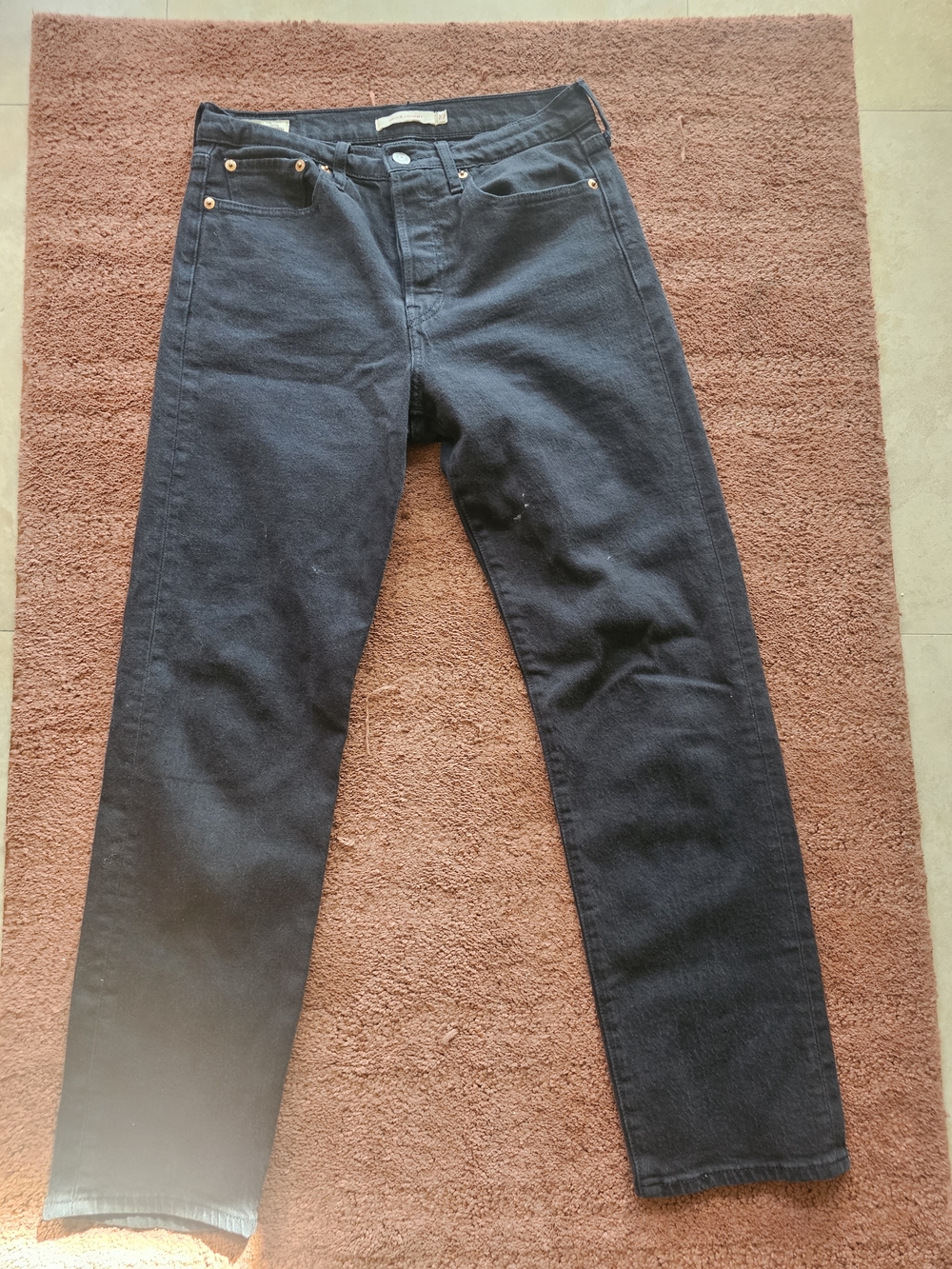 Levi's Women's Straight Jeans in Dark Black Denim
